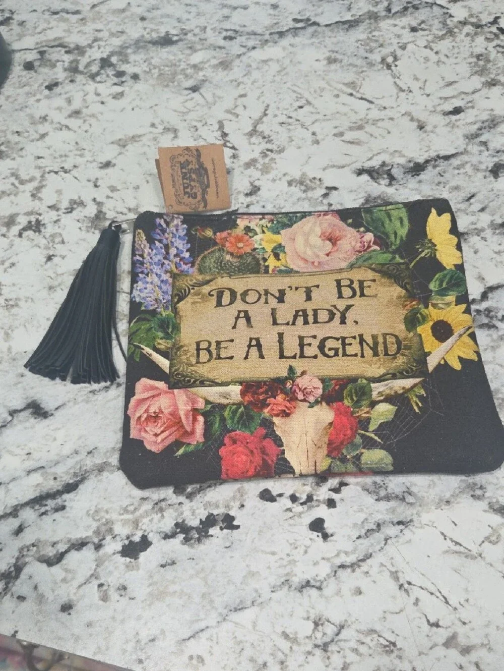 JUNK GYPSY (DONT BE A LADY BE A LEGEND ) POUCH